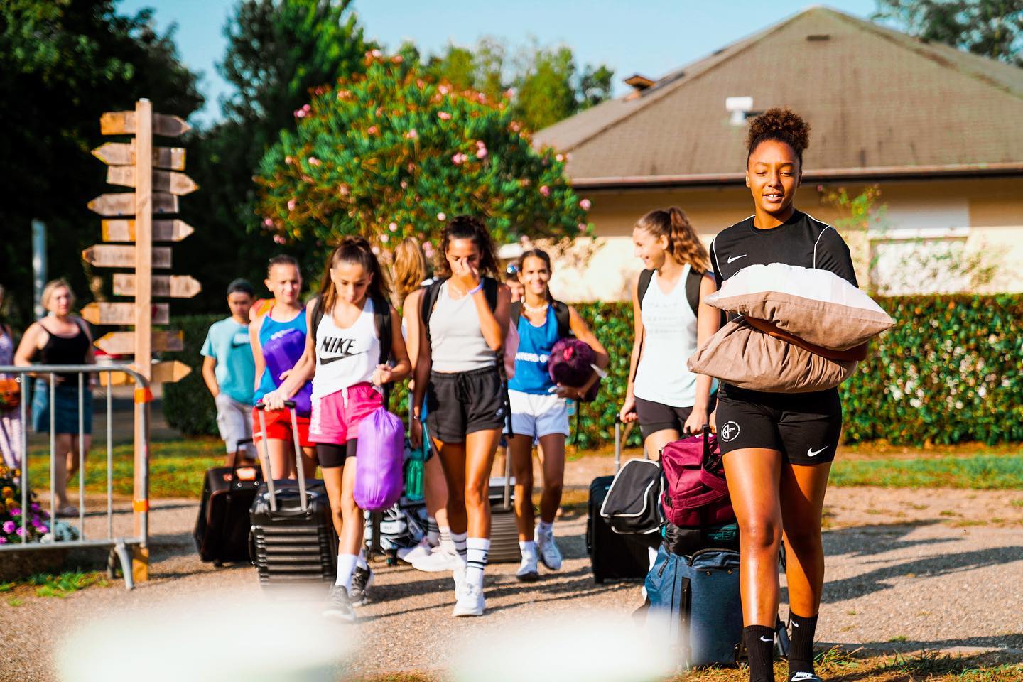 Arrivée des stagiaires