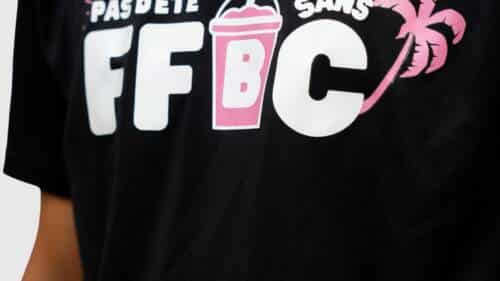 tee shirt noir nike, "pas d'été sans ffbc"