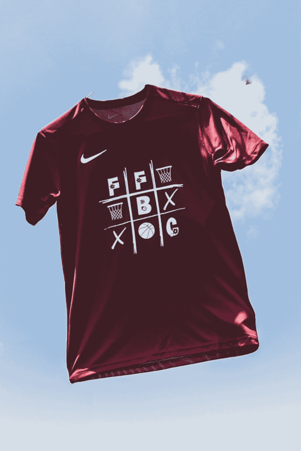 T Shirt Nike Bordeaux Enfant Morpion FFBC
