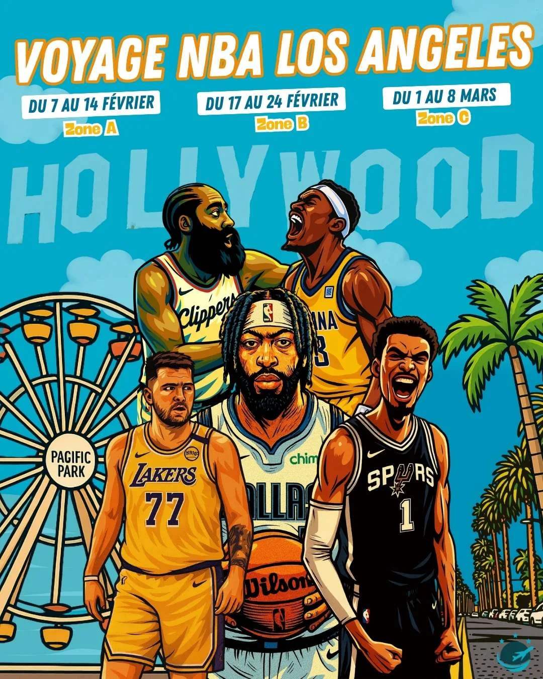 Voyage NBA à Los Angeles - Vacances de février 2026