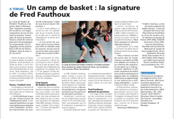 Coin press camps de basket FFBC