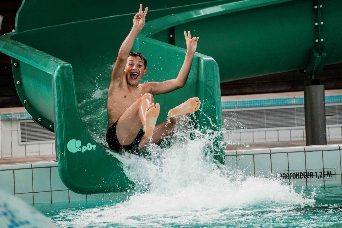 Toboggan géant de la piscine d'Hagetmau